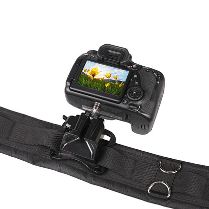 A648 Opened 1 / 4 Inch Screw Mount Quick Release Hanger ABS+Metal Camera Belt Clip Waist Belt Holster Holder