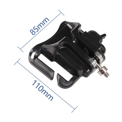 A648 Opened 1 / 4 Inch Screw Mount Quick Release Hanger ABS+Metal Camera Belt Clip Waist Belt Holster Holder
