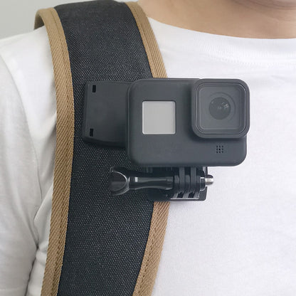 G154 For Gopro Hero 6 / 5 / 4 / 3+ / 3 / 2 / 1 360 Degrees Rotation Backpack Clip Camera Mount Bracket