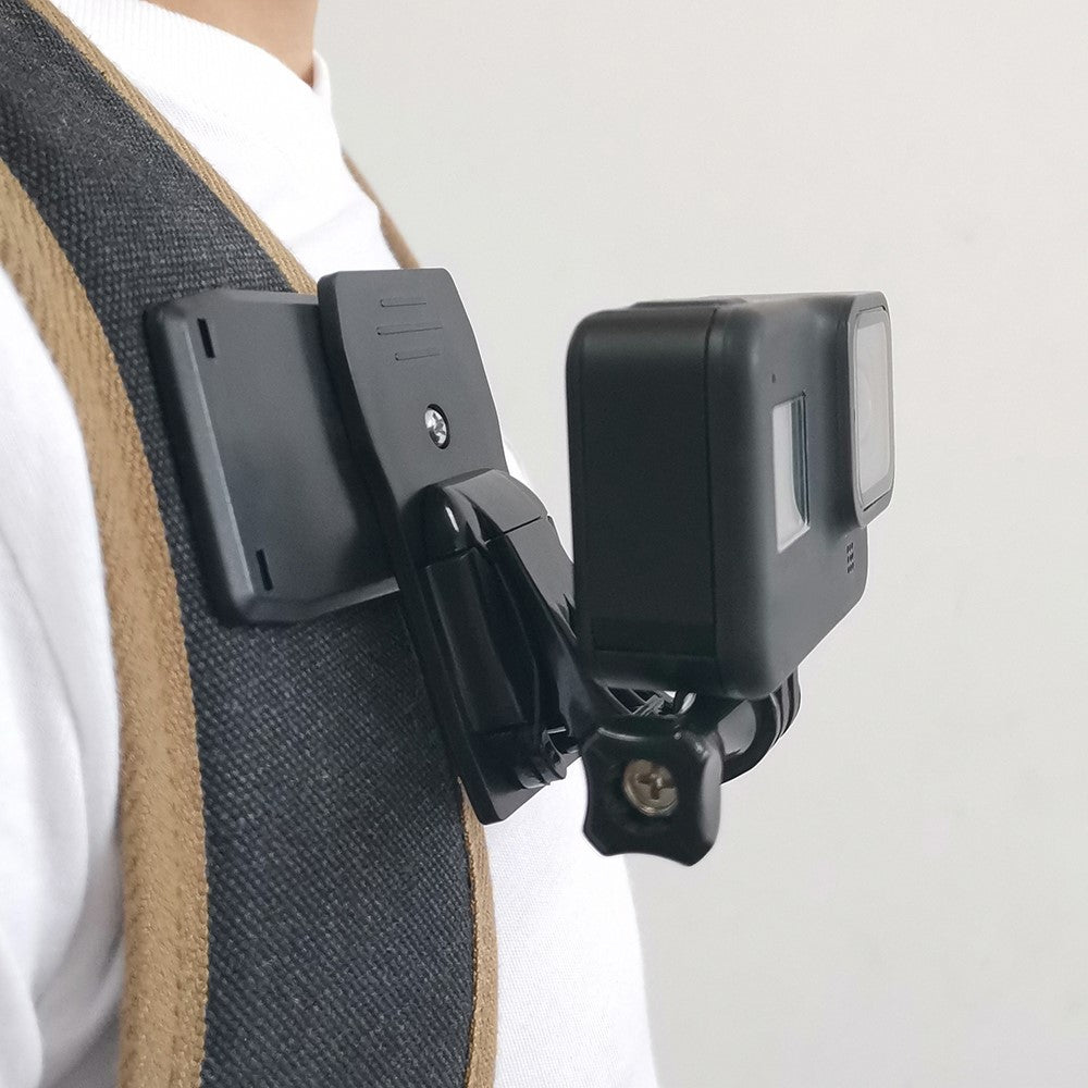 G154 For Gopro Hero 6 / 5 / 4 / 3+ / 3 / 2 / 1 360 Degrees Rotation Backpack Clip Camera Mount Bracket