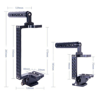 M130 Aluminum Alloy Anti-Shake Camera Cage Handheld Gimbal Stabilizer for Vlogging Live Streaming