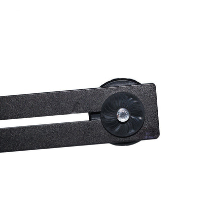 L084 1 / 4 Inch Dual Camera Mount Bracket Aluminum Alloy Extension Bar Bracket for DSLR LED Flash Light
