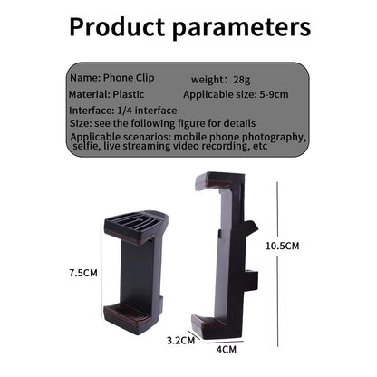 A016 Multifunctional Horizontal Vertical Mobile Phone Holder Clip for Tripod