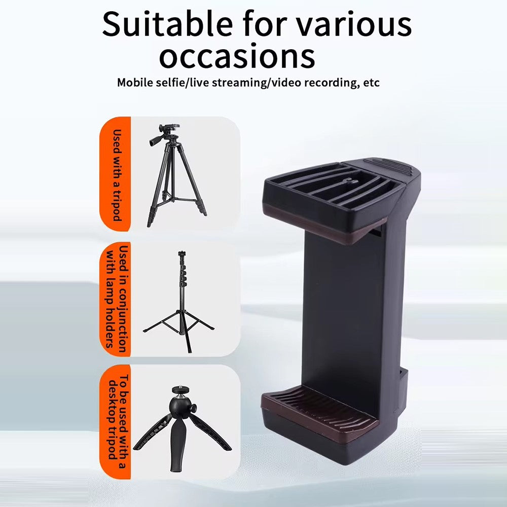 A016 Multifunctional Horizontal Vertical Mobile Phone Holder Clip for Tripod