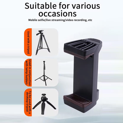 A016 Multifunctional Horizontal Vertical Mobile Phone Holder Clip for Tripod