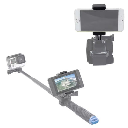 D012 for GoPro Hero 7 / 6 / 5 / 4 / 3 / 2 / 1 Retractable Tripod Phone Clip with 1  /  4" Screw Adapter