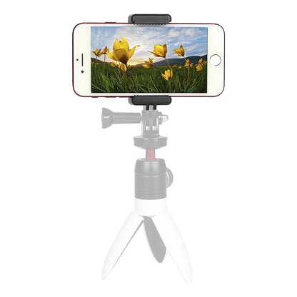 D012 for GoPro Hero 7 / 6 / 5 / 4 / 3 / 2 / 1 Retractable Tripod Phone Clip with 1  /  4" Screw Adapter