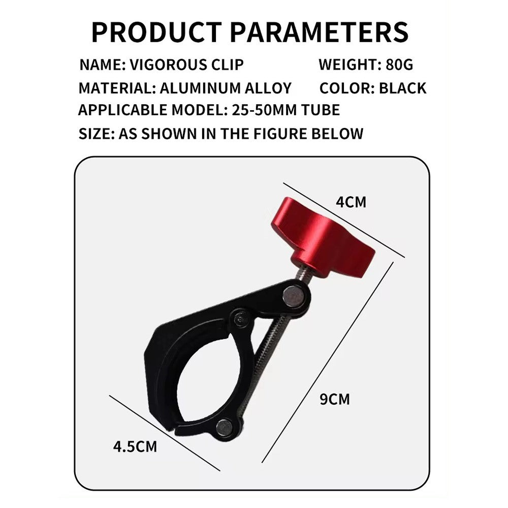 Z076 for DSLR Camera Super Clamp with 1 / 4" Threaded Holes Crab Shaped Camera Clamp Mount