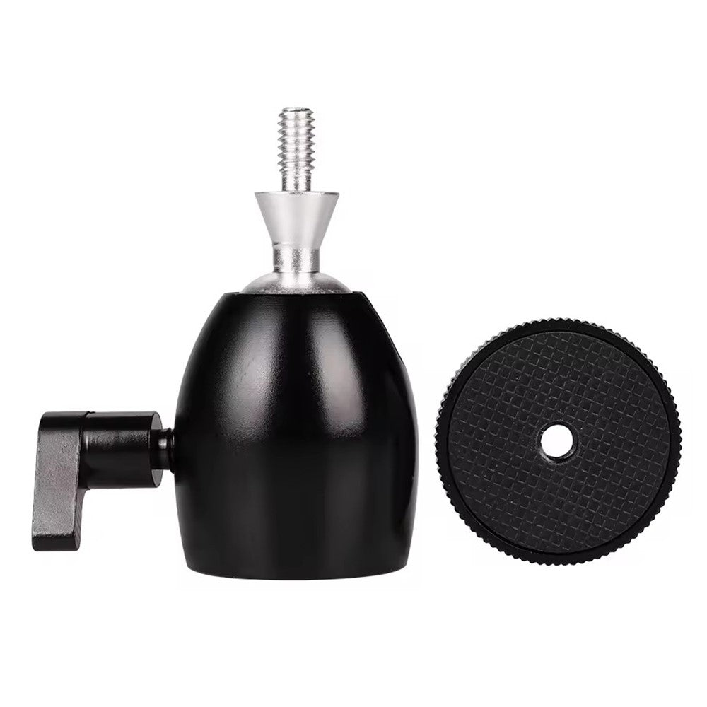 Q39 Camera Tripod Mini Ball Head with 1 / 4" Screw Interface Aluminum Alloy Camera Gimbal Adapter