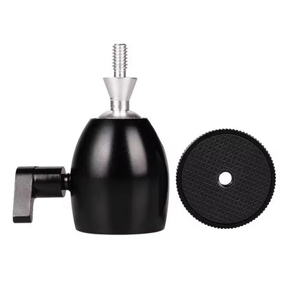 Q39 Camera Tripod Mini Ball Head with 1 / 4" Screw Interface Aluminum Alloy Camera Gimbal Adapter