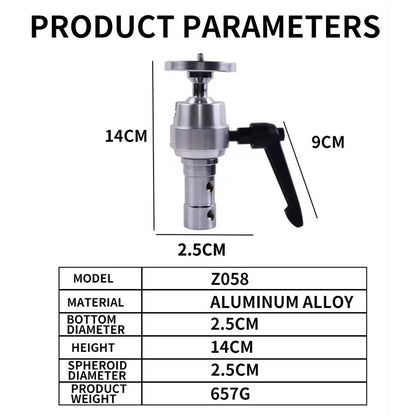 Z058 High Strength Aluminum Alloy Gimbal Bracket Photograph Adapter for Tripod