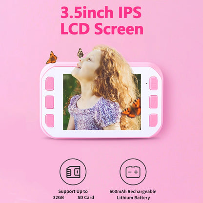 K5 3.5-Inch Screen Kids Camera Children Educational Toy Girl Boy Birthday Christmas Gift with Carrying Rope