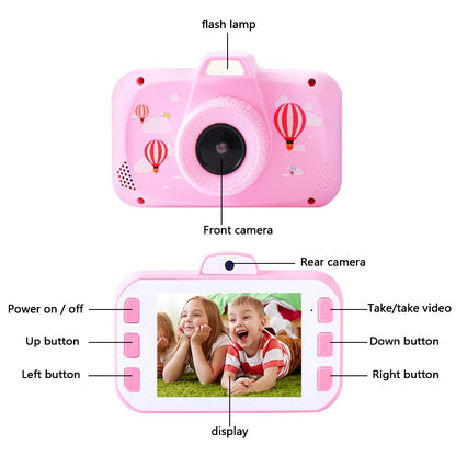 K5 3.5-Inch Screen Kids Camera Children Educational Toy Girl Boy Birthday Christmas Gift with Carrying Rope