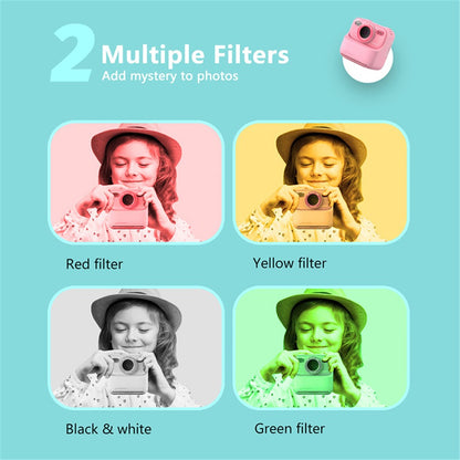 P79 Photo Instant Print Kids Digital Camera Fun Game HD 1080P Dual Lens Camera