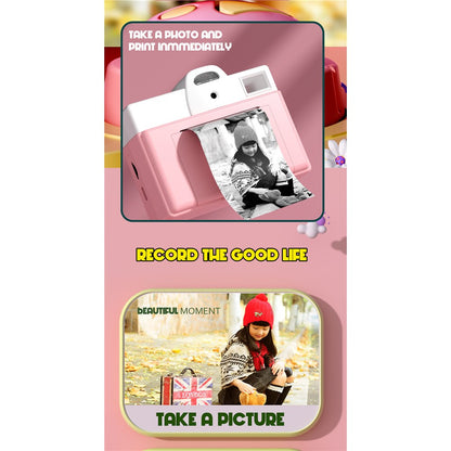 Q8 200 DPI Instant Print Children Digital Camera Mini Inkless Thermal Printer