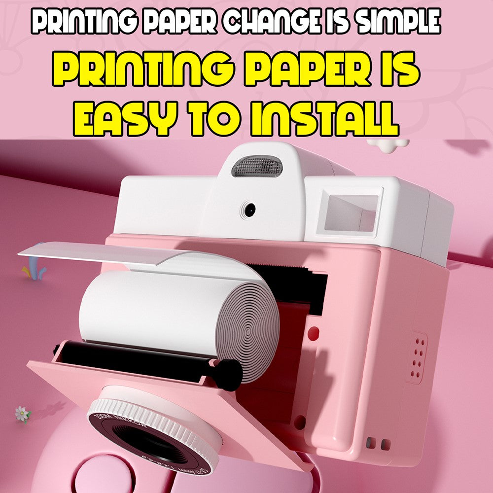 Q8 200 DPI Instant Print Children Digital Camera Mini Inkless Thermal Printer