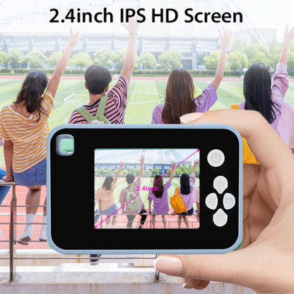 AC10 HD Dual Lens 2.4 Inch IPS Screen Kids Camera with Tripod, No Memory Card