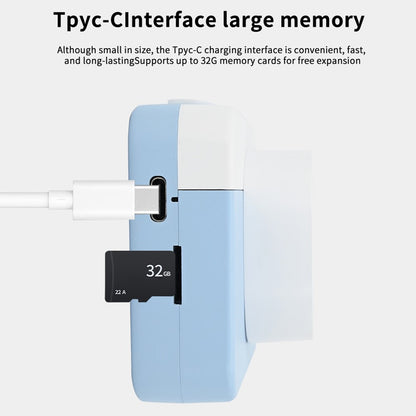 AC10 HD Dual Lens 2.4 Inch IPS Screen Kids Camera with Tripod, No Memory Card