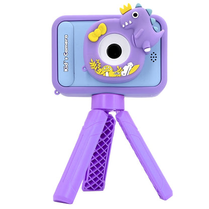 AC10 HD Dual Lens 2.4 Inch IPS Screen Kids Camera with Tripod, No Memory Card
