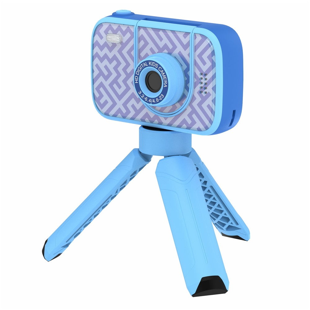 H19 2.4 inch Screen Children Camera 180-Degree Flip Camera Len with Tripod / 32G Memory Card