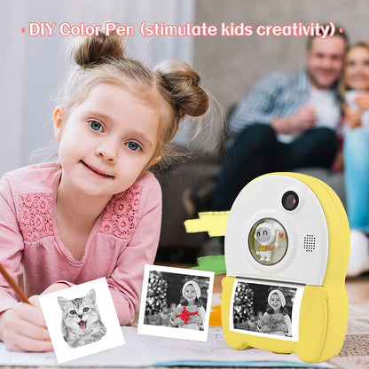 KDC-0013A Children 2.4 inch Screen Toy Camera Instant Photo Printer Mini Printing Device for Kids