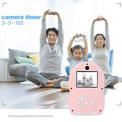 KDC-0013A Kids Toy 2.4 inch Screen Camera Instant Photo Printer with 32G TF Card+Card Reader