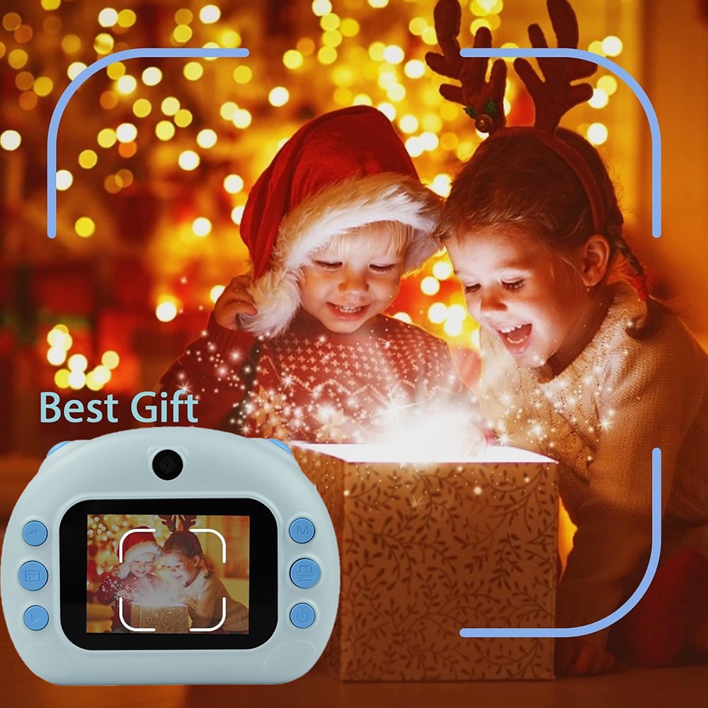 KDC-0013B 2.4 inch Screen HD Instant Camera Dual Lens Thermal Printing Kids Camera, with 32G TF Card + Card Reader