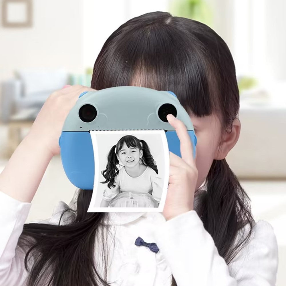 KDC-0013B 2.4 inch Screen HD Instant Camera Dual Lens Thermal Printing Kids Camera, with 32G TF Card + Card Reader