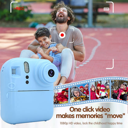 KDC-0013E HD 2.4 inch Screen Kids Camera Thermal Inkless Photo Printer with 32G TF Card+Card Reader