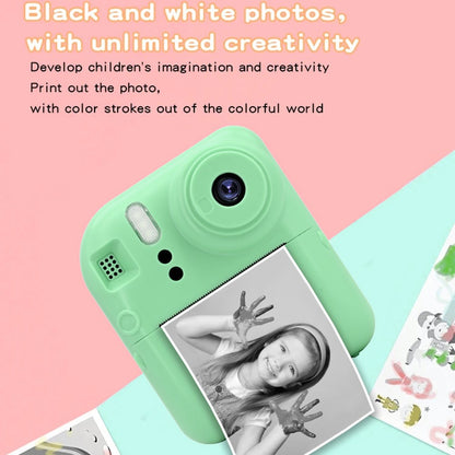 KDC-0013E HD 2.4 inch Screen Kids Camera Thermal Inkless Photo Printer with 32G TF Card+Card Reader