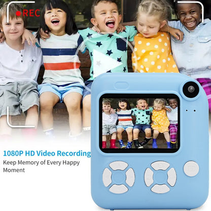 KDC-0013E 2.4-inch Screen Dual Lens Kids Instant Camera Photo Thermal Printing Camera Toy