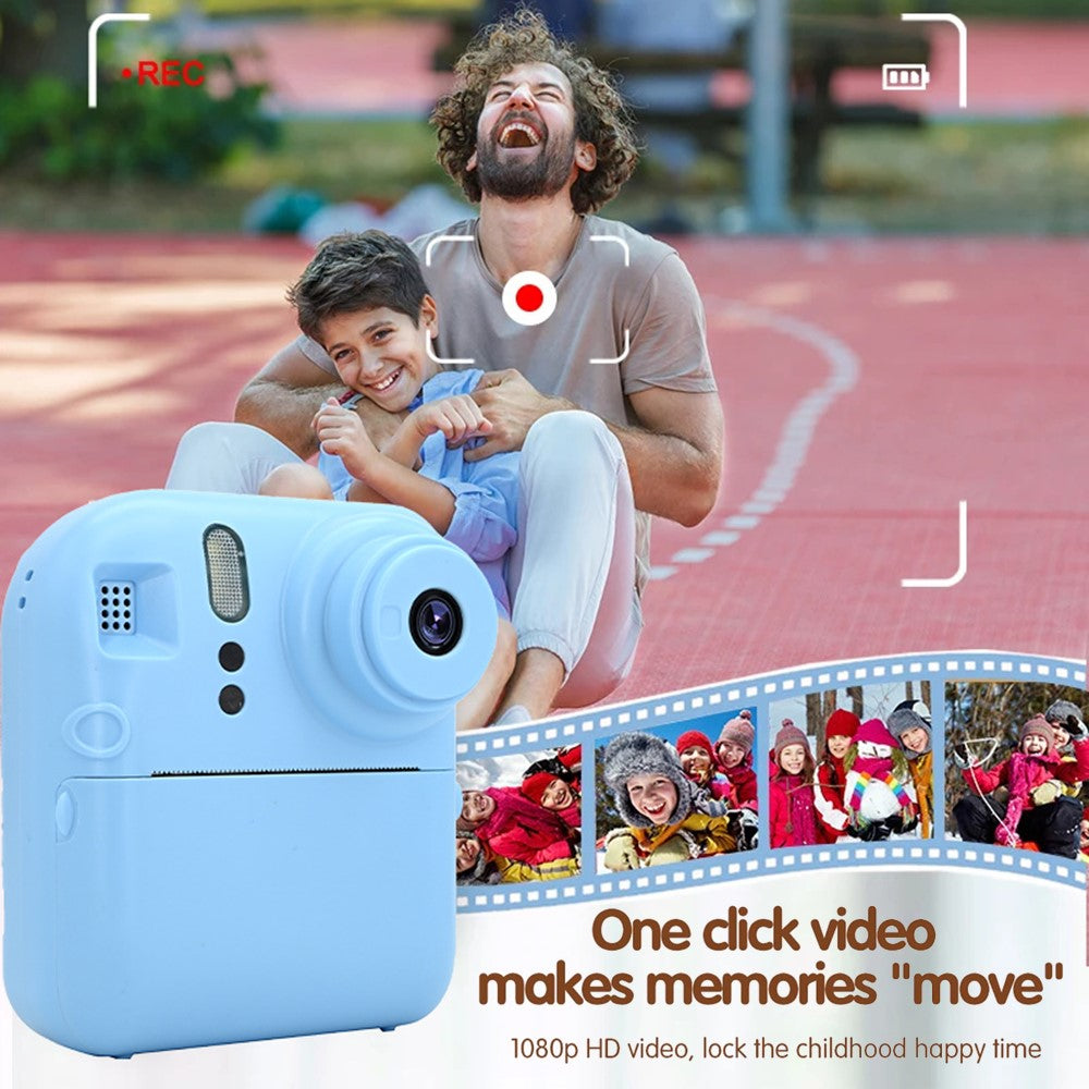 KDC-0013E 2.4-inch Screen Dual Lens Kids Instant Camera Photo Thermal Printing Camera Toy