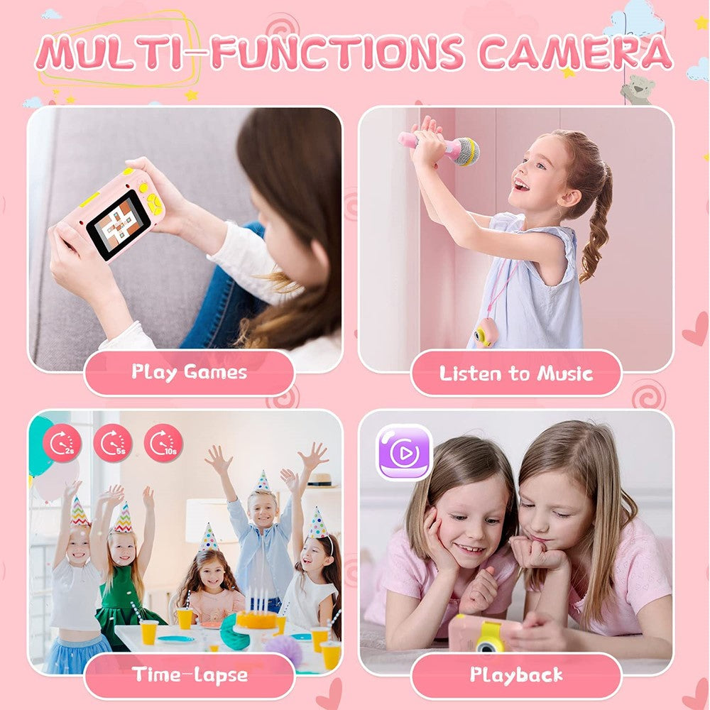 KDC-0025 180 Degree Flip Lens 2.0 Inch Screen Mini Kids Camera Video Recorder, without Silicone Case
