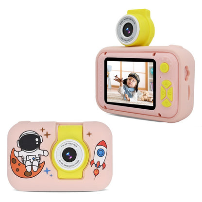 KDC-0025 2.0 Inch Screen Mini Kids Camera 180 Degree Flip Lens Video Recorder, with 32G TF Card + Card Reader