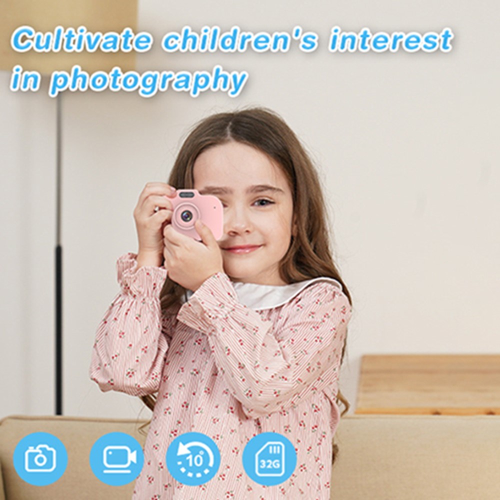 KDC-0025A 2.0 inch Screen HD Kids Camera Toy Dual Lens Digital Camera Video Recorder