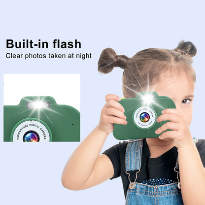 KDC-0025A 2.0 inch Screen HD Kids Camera Toy Dual Lens Digital Camera Video Recorder