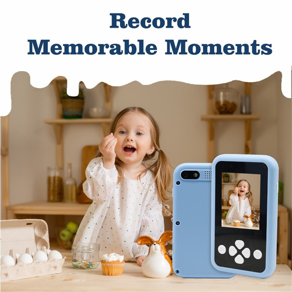 KDC-0027A 2.4 inch Screen Kid's Phone Toy Digital Camera Children Educational Toy (32G TF Card+Card Reader)