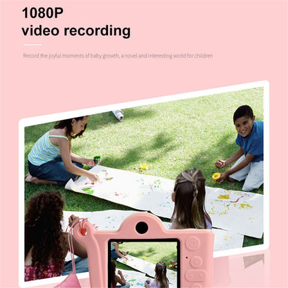 KDC-0026A 2.0 inch Screen Kids Camera Toy HD Dual Lens Camera Video Recorder, 32G TF Card+Card Reader