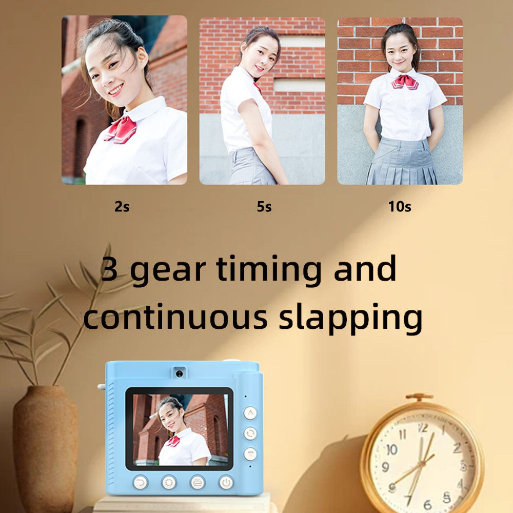 P6 2.8 Inch IPS Screen Kids Instant Print Camera HD Dual Lens Video Recorder Built-In Games