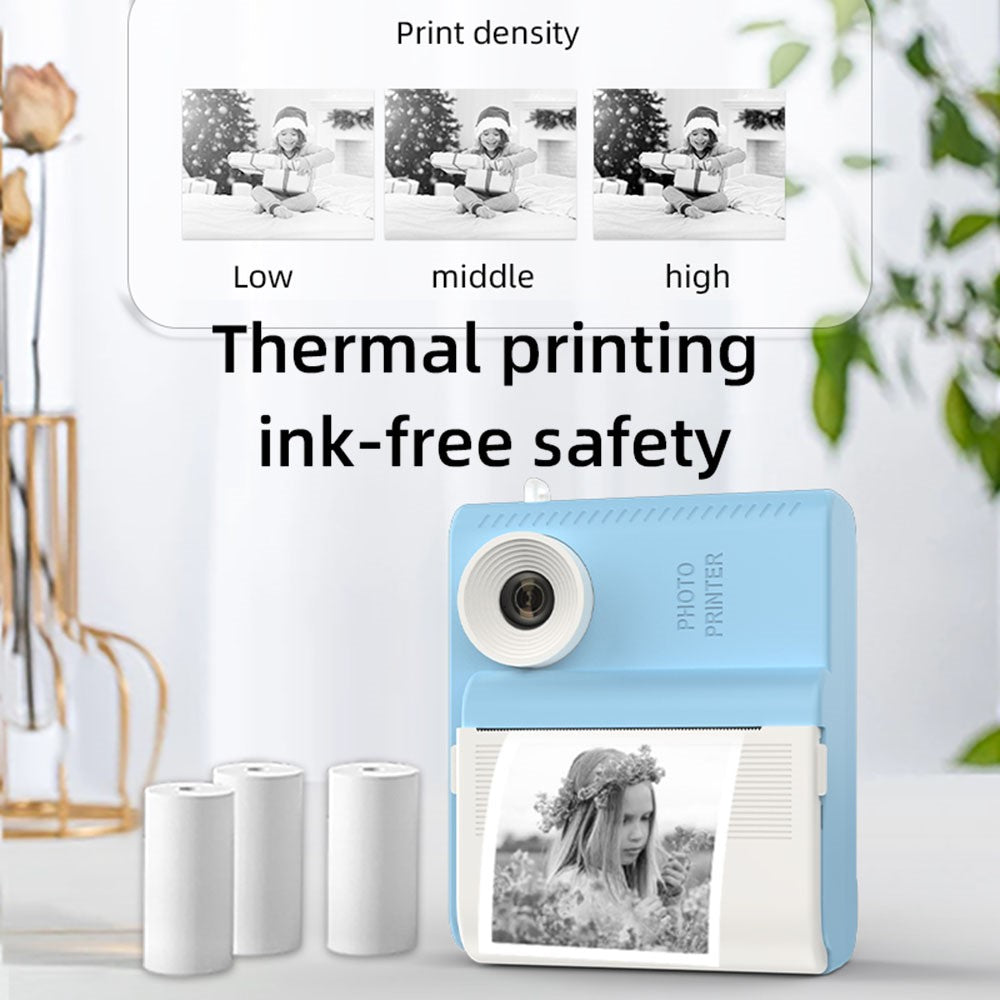 P6 2.8 Inch IPS Screen Kids Instant Print Camera HD Dual Lens Video Recorder Built-In Games