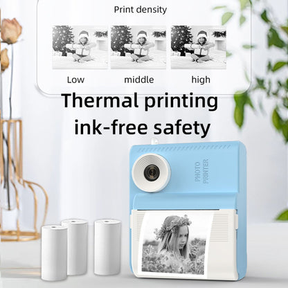 P6 2.8 Inch IPS Screen Kids Instant Print Camera HD Dual Lens Video Recorder Built-In Games