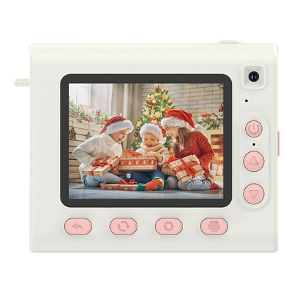 P4 2.8-Inch Kids Instant Print Camera Built-In Games HD Dual Lens Video Recorder, with 32G Memory Card + Card Reader