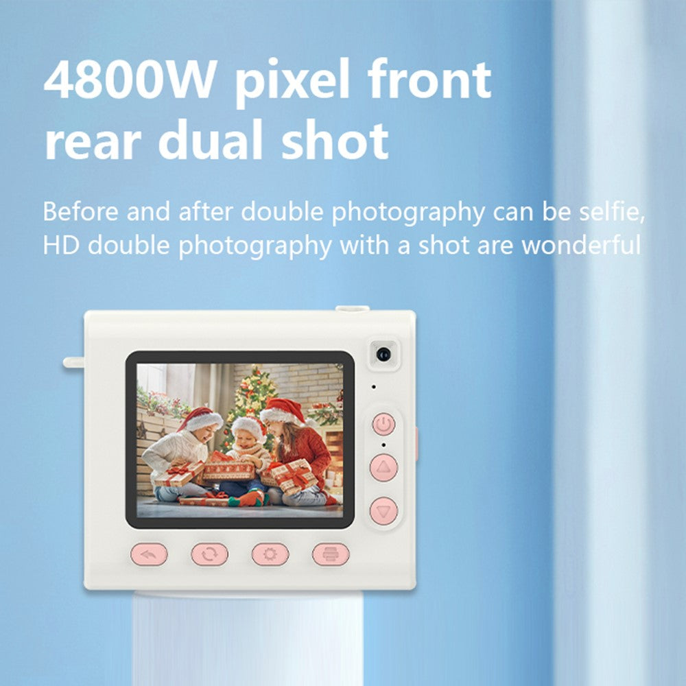 P4 2.8-Inch Kids Instant Print Camera Built-In Games MP3 Player HD Dual Lens Video Recorder