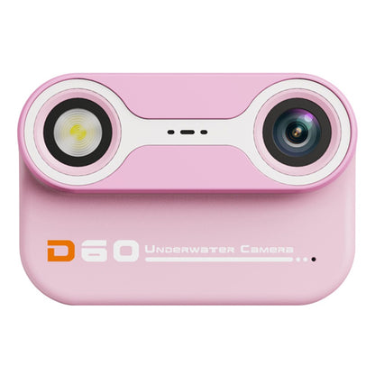 D60 3m Underwater 2.4-Inch IPS Screen Dual Lens Kids Camera with 32G Memory Card + Card Reader, No Tripod