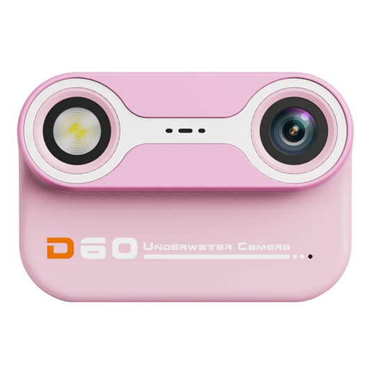 D60 3m Underwater 2.4-Inch IPS Screen Dual Lens Kids Camera with 32G Memory Card + Card Reader, No Tripod