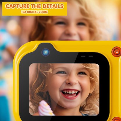 D60 3m Underwater 2.4-Inch IPS Screen Dual Lens Kids Camera with 32G Memory Card + Card Reader, No Tripod