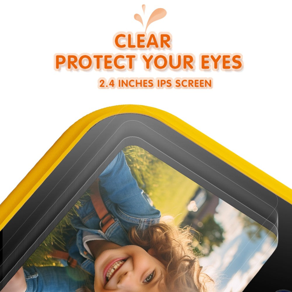 D60 3m Underwater 2.4-Inch IPS Screen Dual Lens Kids Camera with 32G Memory Card + Card Reader, No Tripod