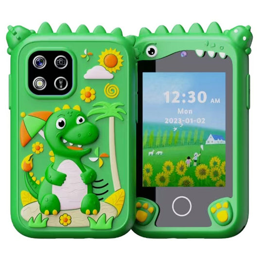 Z10 2.8 Inch Cartoon Animal Dual Lens Touch Screen Kids Camera Toy Phone Built-In Games
