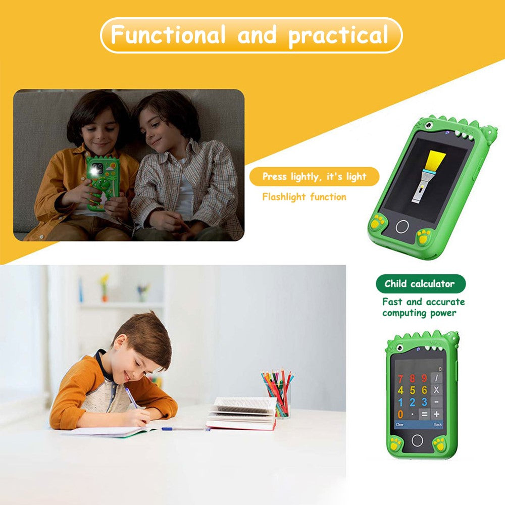 Z10 2.8 Inch Cartoon Animal Dual Lens Touch Screen Kids Camera Toy Phone Built-In Games