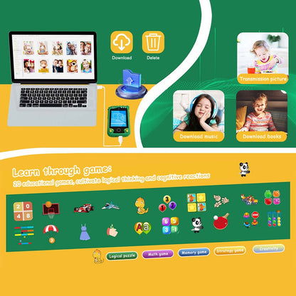 Z10 2.8 Inch Cartoon Animal Dual Lens Touch Screen Kids Camera Toy Phone Built-In Games